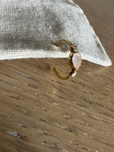 Load image into Gallery viewer, Rose Quartz hoop