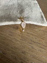 Load image into Gallery viewer, Rose Quartz hoop