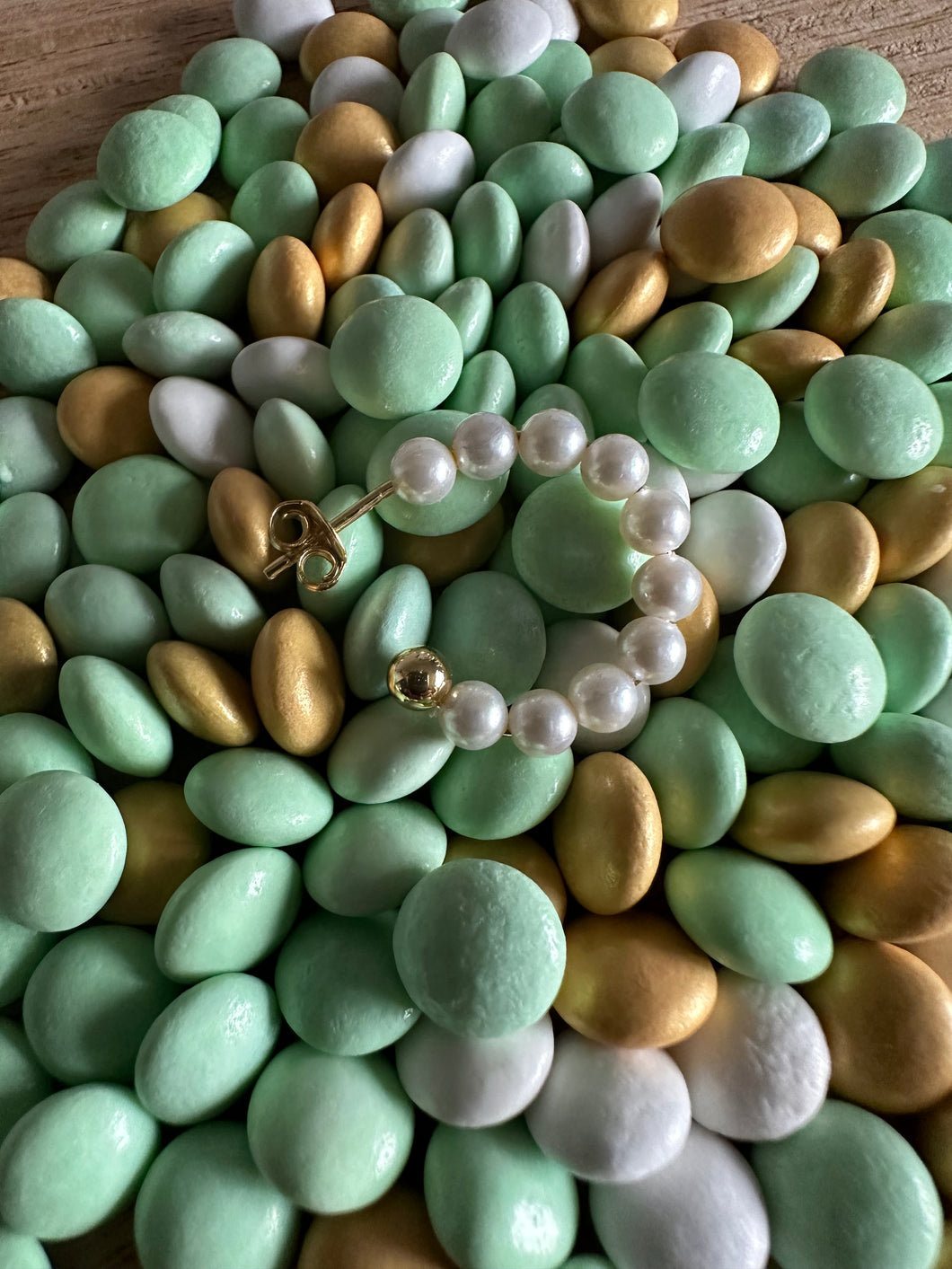 Big pearl hoop