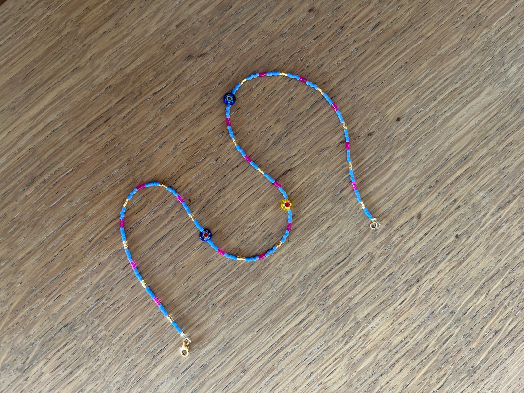 Miyuki flower necklace